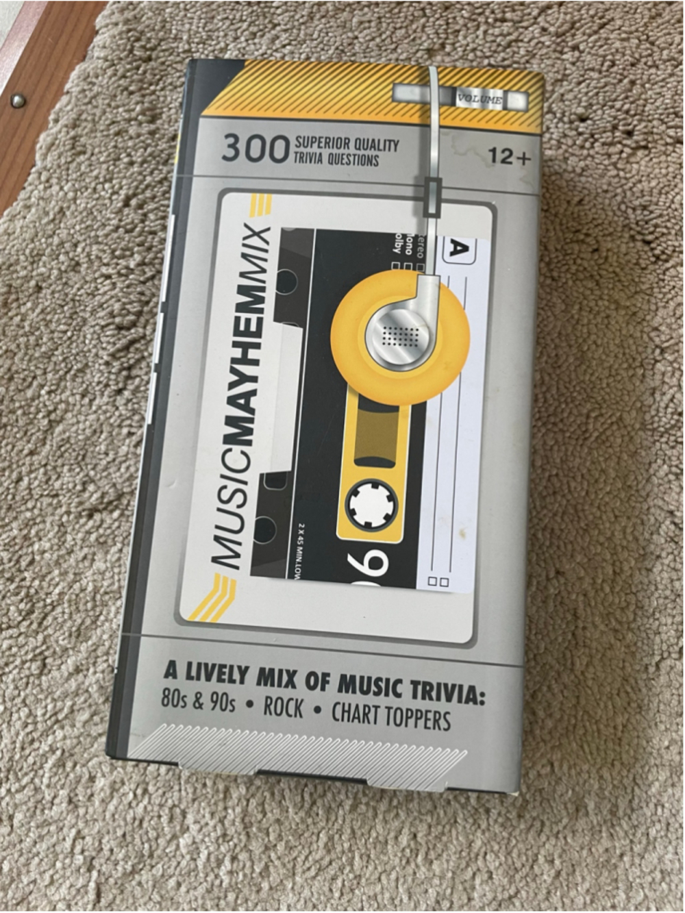 Professor Puzzle Music Mayhem Mix Trivia Card Game One Size Grey Yellow